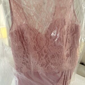 Alfred Angelo Blush Lace Formal Dress